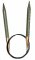 Lana Grossa Rundstricknadel / 80 cm Design Holz Signal  - "Wolle im Hof" | 10,0 mm