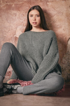 Pullover HOLY GREY made with WOOLADDICTS WATER