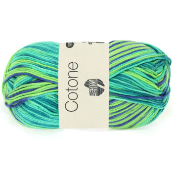 COTONE PRINT | 311 - smaragd/hellgrün/petrol/royal