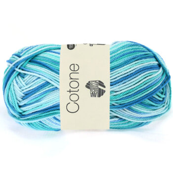 COTONE PRINT | 312 - Eisblau/Helltürkis/Blau