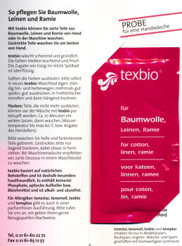 TexBio - Leinen -  für eine Handwäsche