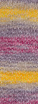 SILKHAIR HAZE PRINT | 1201 - Gelb/Khaki/Aubergine/Beere *