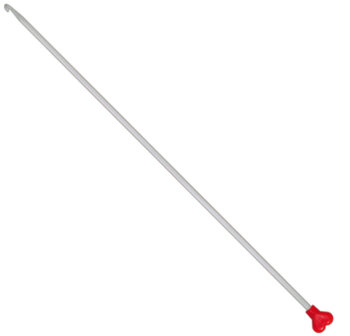 addi Tunesiche Häkelnadel Alu Perlgrau 262-7 | 30cm | 4.0 mm