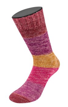 GOMITOLO MEILENWEIT | 4013 - Pink/Rotviolett/Braunrot/Senfgelb/Curry