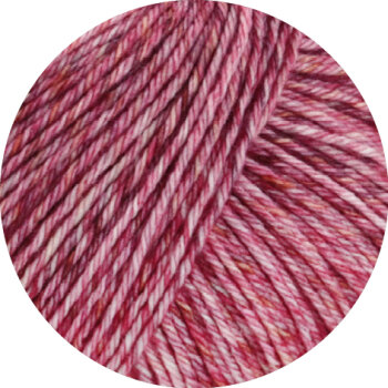 VINTAGE SOCKS | 1009 - Altrosa/Geranienrot/Bordeaux meliert
