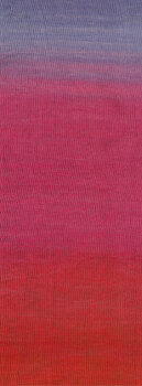 MERINO LACE AQUARELL | 4 - Grauviolett/Himbeer/Tomatenrot