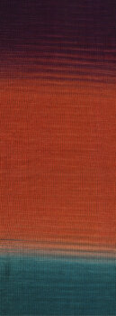 MERINO LACE AQUARELL | 9 - Dunkelbraun/Terrakotta/Dunkelpetrol