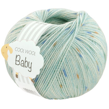 COOL WOOL BABY PRINT PUNTO | 369 - Mint/Blau/Orange