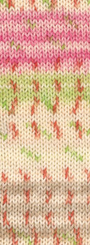 LANDLUST DIE SOCKENWOLLE - Tropfen | 514 - Pink/Natur/Taupe/Hellbeige/Hellgrün/Terrakotta Gestreift