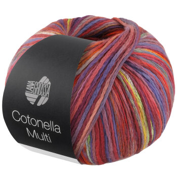 COTONELLA MULTI | 101 - Dunkelrot/Blau/Gelb/Orange bunt *