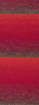 GOMITOLO GALA | 4031 - Graubraun/Wein-/Dunkel-/Kirschrot *