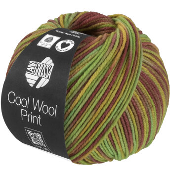 COOL WOOL PRINT | 839 - Pistazie/Hellgrün/Senf/Mauve