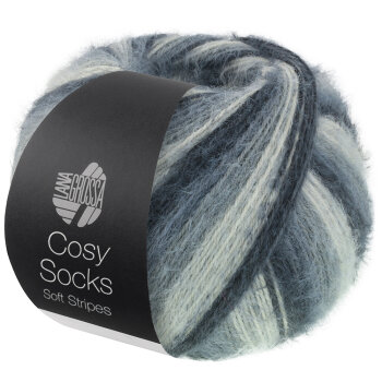 COSY SOCKS SOFT STRIPES | 104 - Anthrazit/Dunkel-/Maus-/Hellgrau
